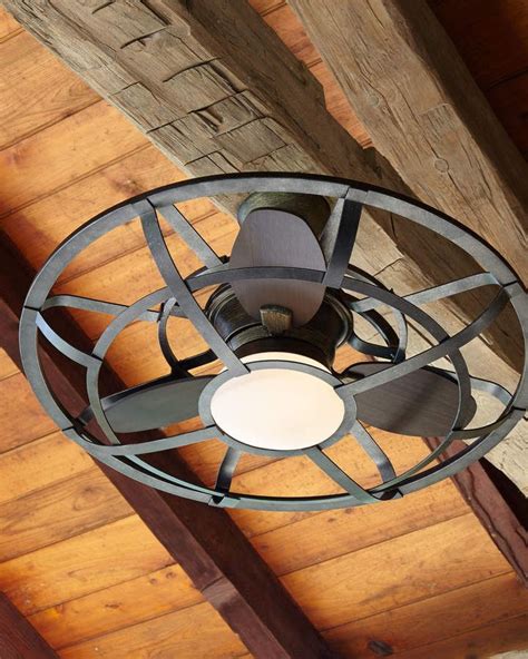 Alsace Outdoor Cage Ceiling Fan | Caged ceiling fan, Outdoor ceiling ...