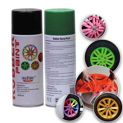 Multi Colors Rubber Spray Paint Car Fluorescent Liquid Coating Abrasion ...