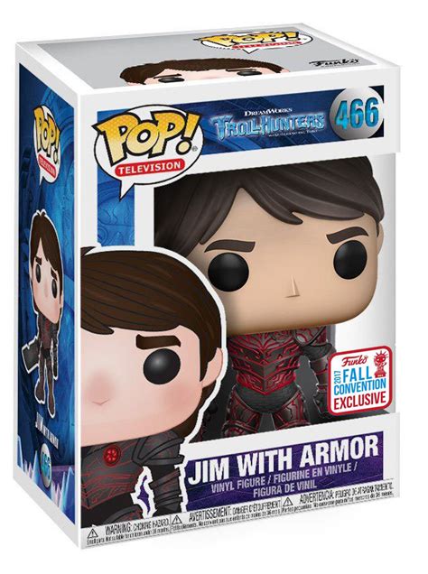 Funko Pop! Television Trollhunters #466 Jim With Armor - Funko 2017 NYCC Limited Edition - New, Mint