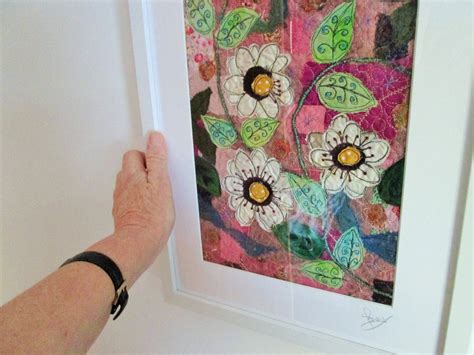 Textile Wall Art Textile Collage Framed Art - Etsy