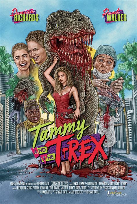 Tammy y el póster de película T-Rex 1994 PEGATINA DE VINILO | Etsy