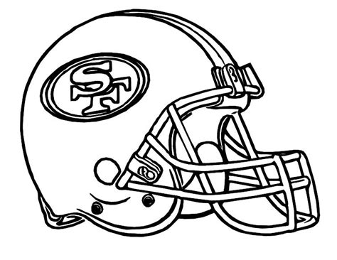 Football Helmet San Francisco 49ERS Coloring Pages | My Teams | Pinterest | San francisco 49ers