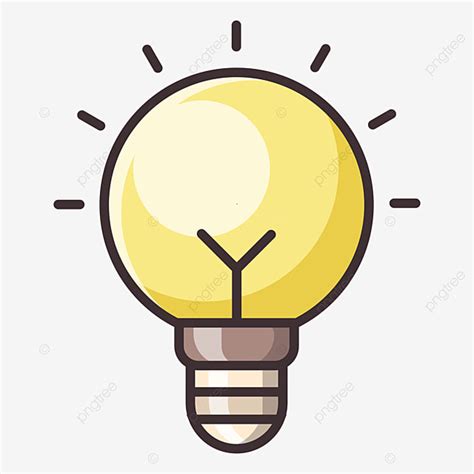 Glow Bulb Clipart Hd PNG, Glowing Vector Simple Light Bulb, Glow, Light ...