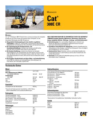 58 Best Pictures Cat 308 Bucket Specs : Safety Features on the Cat® 6-10 Ton Mini Excavators ...