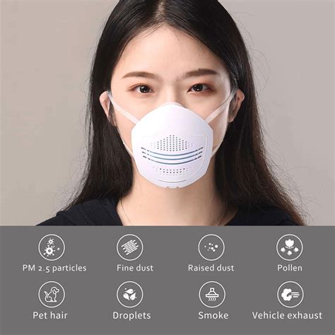 Reusable Washable Multi-Function Air Filter Mask White