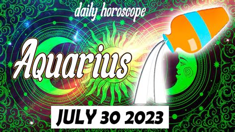 HOROSCOPE FOR TODAY AQUARIUS DAILY HOROSCOPE TODAY July 30 2023 ♒️ tarot horoscope - YouTube