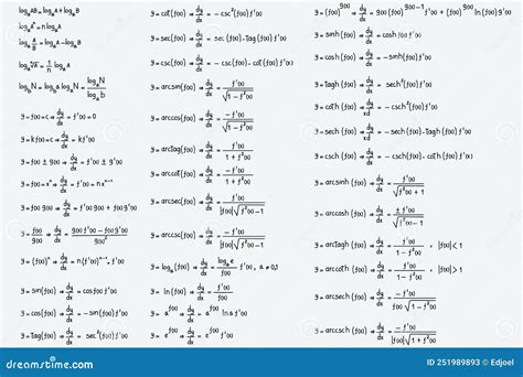 Logarithmic, Derivative, Trigonometric, Logarithmic, Hyperbolic And ...