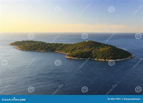 Lokrum island, Dubrovnik stock image. Image of medieval - 30671091