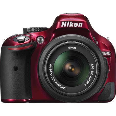 Nikon D5200 DSLR Camera with 18-55mm Lens (Red) 1507 B&H Photo