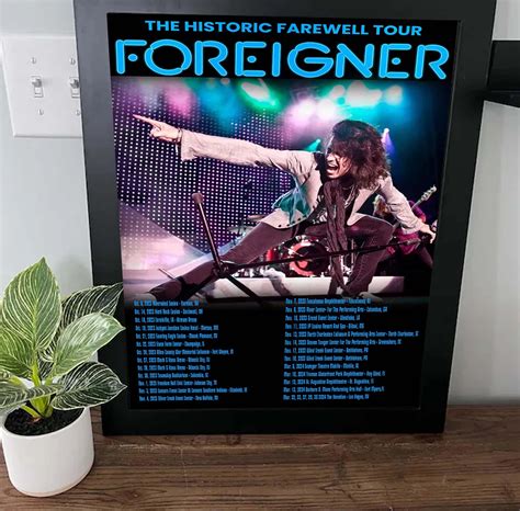 Foreigner The Historic Farewell Tour 2023 Poster Designed & Sold By ...