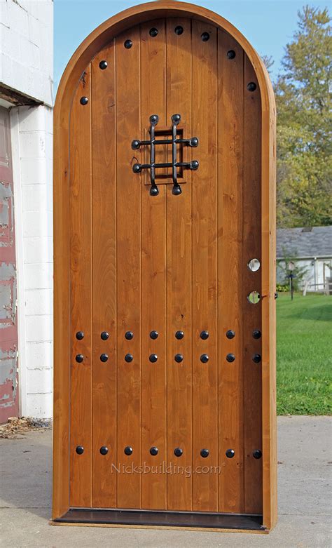 Rustic Round Top Doors - Rustic Arch Top Entry Doors