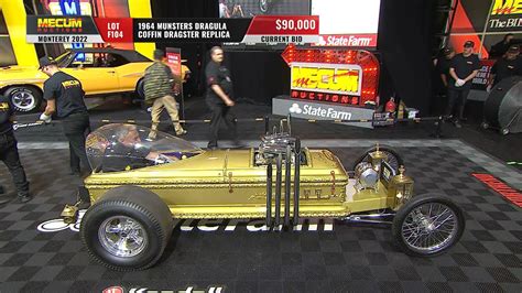 Mecum Auctions Monterey | 1964 Munsters Dragula Coffin Dragster Replica ...