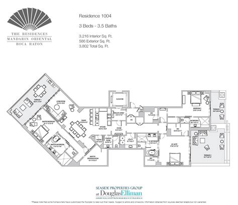 The Residences at Mandarin Oriental Floor Plans, Luxury Condos in Boca ...