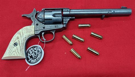 Kosler Colt 45 Western frontier revolver antique white grips & grey ...