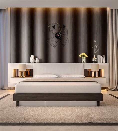 25 Beautiful Examples Of Bedroom Accent Walls That Use Slats To Look Awesome