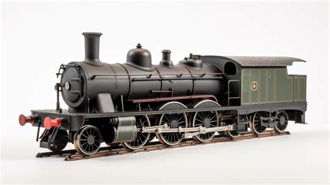 The Model Is A Black And Green Steam Engine Background, Nn Model ...