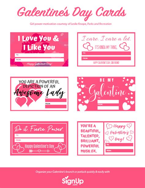 Free Printable Galentine's Day Cards | SignUp.com