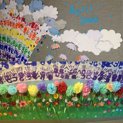 April Showers bring May Flowers Bulletin Board! | May flowers, Bulletin boards, April showers