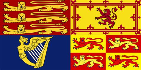 UK Royal Standard + old Welsh Royal Flag (fiction) by ...