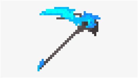 Epic Diamond Sword Source - Minecraft Scythe Weapon Texture Pack Transparent PNG - 400x399 ...