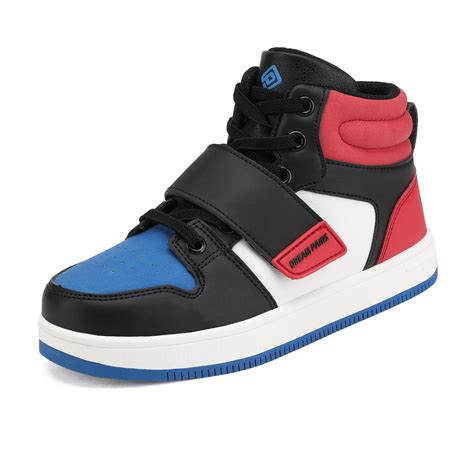 Dream Pairs Boys Girls Red Blue Black High Top Sneaker Shoes Size 9 ...