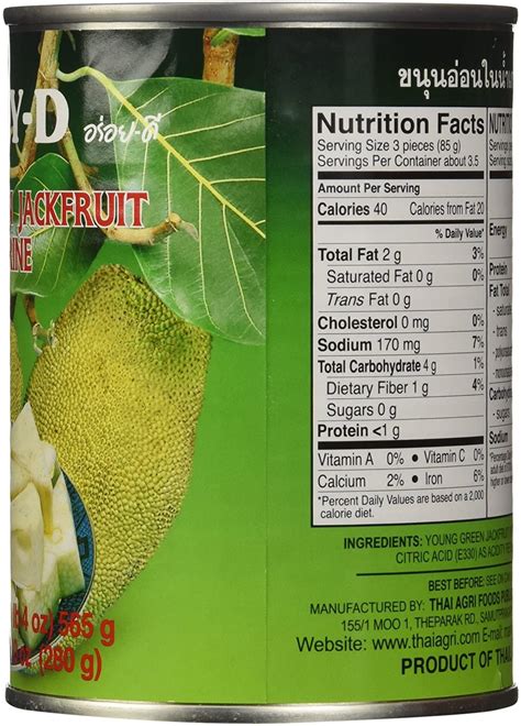 Unripe Jackfruit Nutrition Facts | Besto Blog