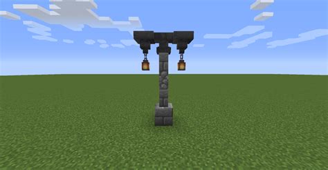 Minecraft Build Inspiration • Street lamp design with hanging lanterns