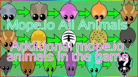 Mope.io All Animals | Animals, Animals and pets, Cute animals