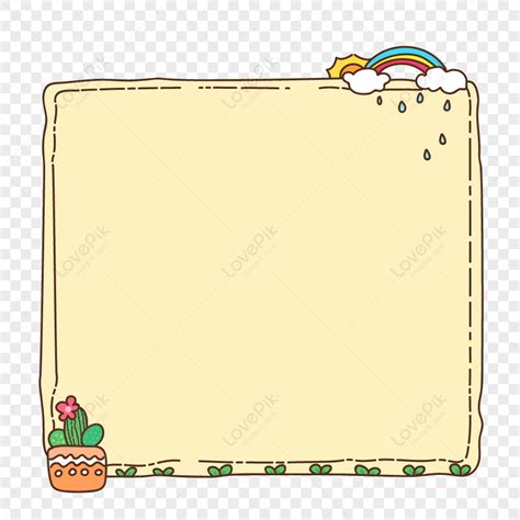 Border With Flower Pot PNG Picture And Clipart Image For Free Download ...