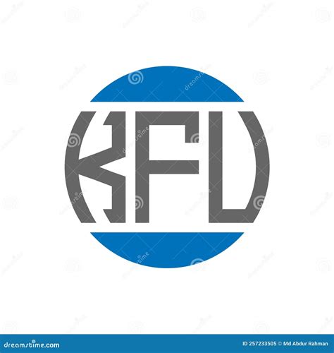 KFU Letter Logo Design on White Background. KFU Creative Initials Circle Logo Concept Stock ...