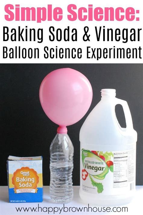 Simple Science: Vinegar & Baking Soda Balloon Experiment | Balloon science experiments, Easy ...