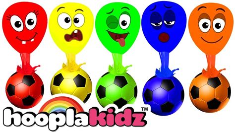 Finger Family Song With Colorful Balloons - Kids Songs By HooplaKidz ...