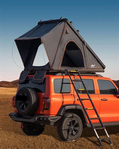 Amazon.com: Naturnest Rooftop Tent Hard Shell, BAMACAR Rooftop Tent For ...