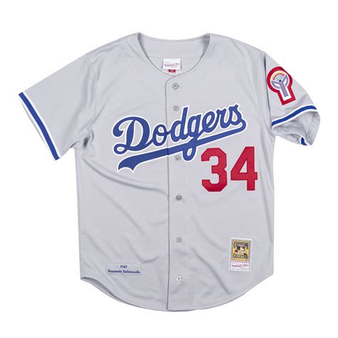 MLB Los Angeles Dodgers Men's M&N Authentic 1981 Fernando Valenzuela #34 Jersey Gray - The ...