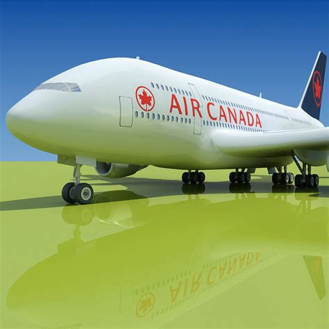 Airbus A380 Air Canada 3D model | CGTrader