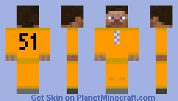 Prisoner Steve Minecraft Skin