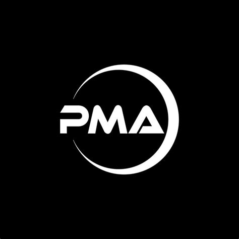 PMA letter logo design in illustration. Vector logo, calligraphy ...