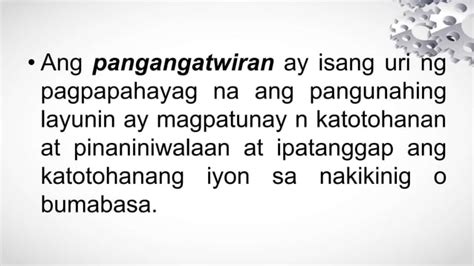 Pangangatwiran | PPT