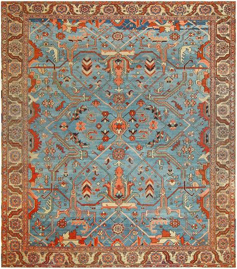 Antique Oriental Rugs: Timeless and Chic Antique Persian Heriz Serapi Rugs