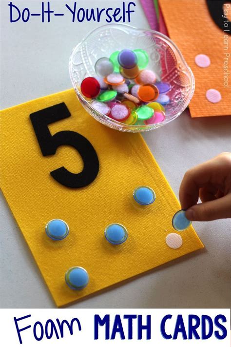 Easy Counting Practice for Preschoolers Using Velcro Cards | Easy math ...