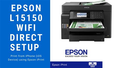 Epson L15150 Wi-Fi Direct Setup for iOS Devices (Animation) - YouTube