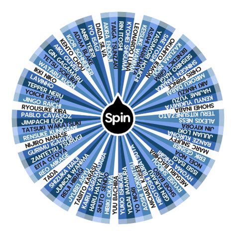 BLUE LOCK CHARACTERS | Spin The Wheel App