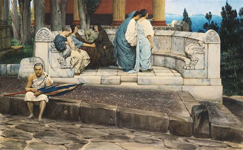 An Exedra Painting by Lawrence Alma-Tadema - Fine Art America