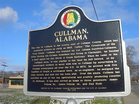 Cullman, Alabama Historic Marker | Located at the city part … | Flickr