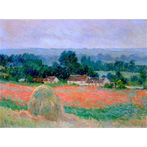 High quality Claude Monet paintings Landscapes art Haystack at Giverny Canvas reproduction Hand ...