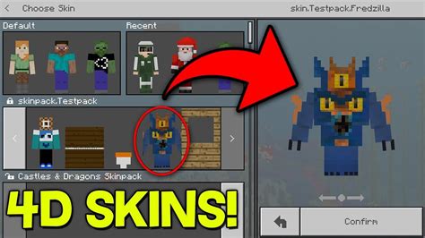 Downloadable 4D Skins For Minecraft Pe - Mcpe 1 14 1 4d Skins Bosses Santa Much More Gamertise ...