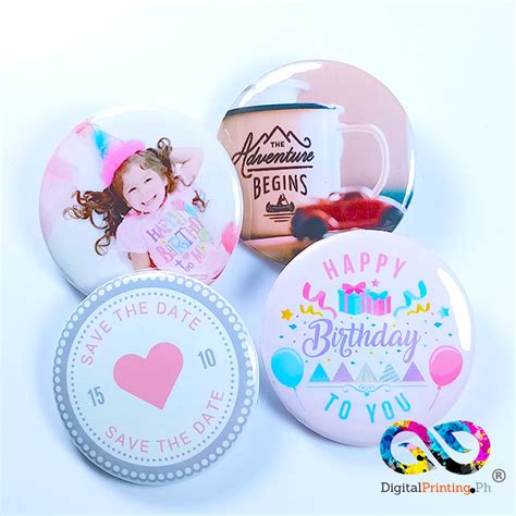 Personalized Button Pins Printing, Philippines Delivery, No Minimum Order