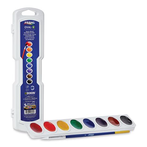 Prang Watercolor Pans - Oval, Assorted, Set of 8 colors| Utrecht Art ...