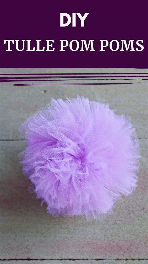 Tulle pom poms – Artofit