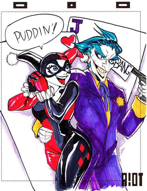 Harley Quinn and her Puddin by JocelynAda on DeviantArt